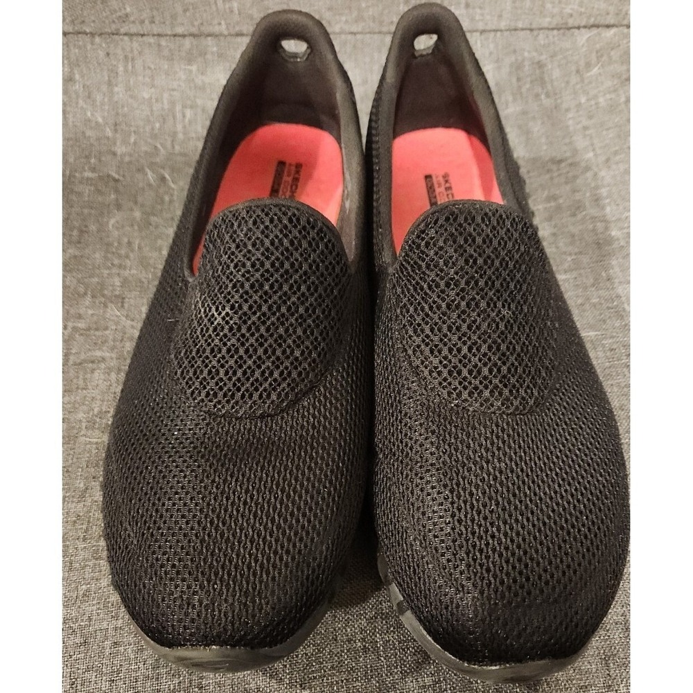 Skechers Go Walk Smart Black Mesh Slip On Walking Shoes Womens 9.5 16700